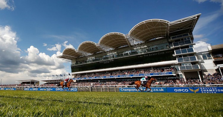 Which celebrity will be visiting Newmarket Racecourse this weekend?