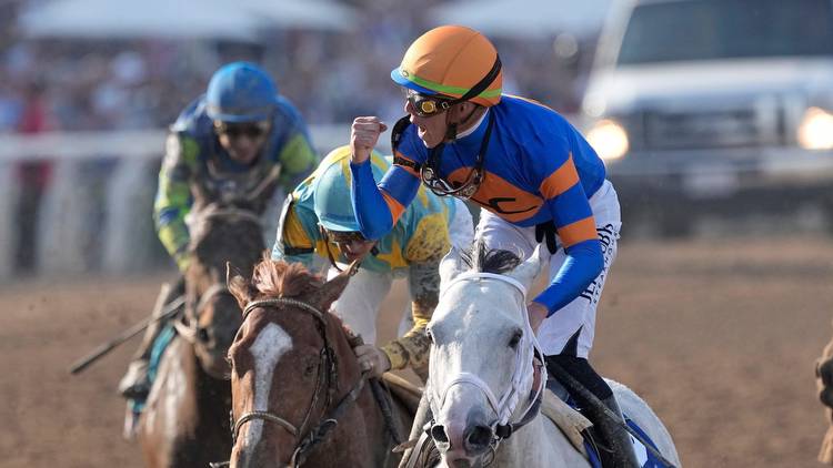 White Abarrio has won the $6 million Breeders’ Cup Classic by a length