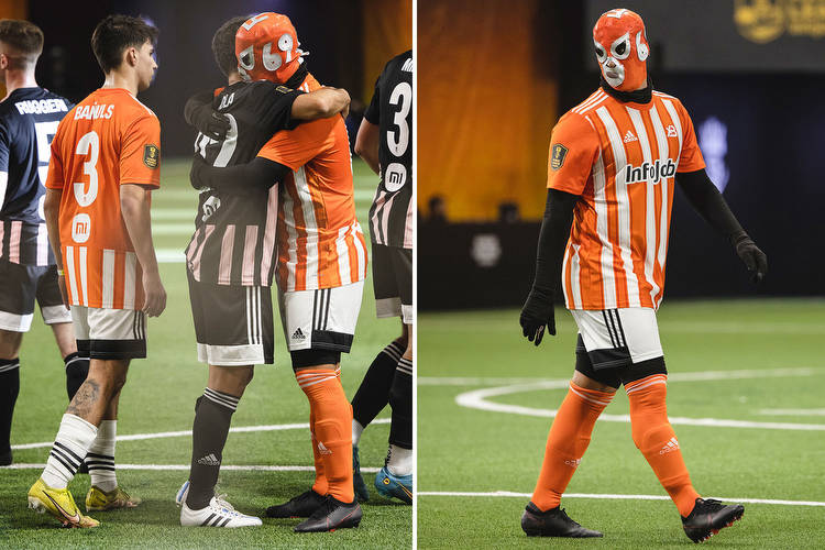 Who is ENIGMA69? Fans baffled by mystery LaLiga star who wore wrestler mask to play in Gerard Pique’s 7-a-side league
