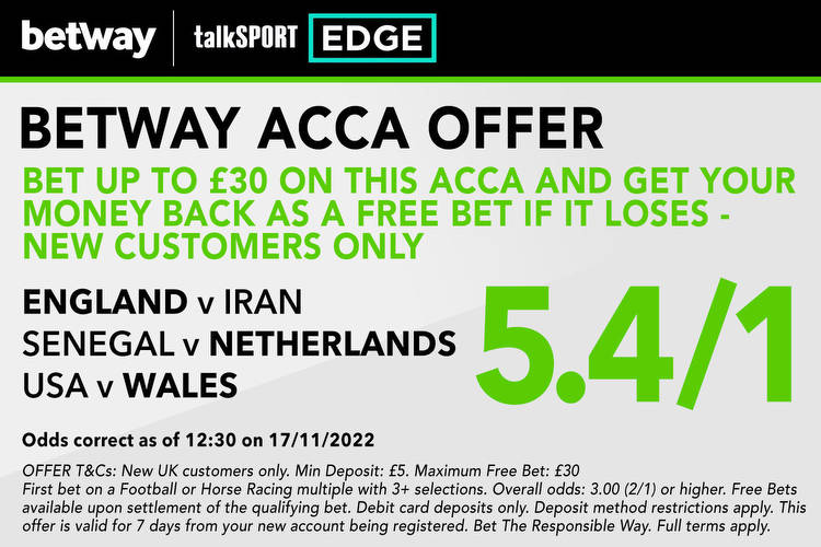 Win £267 or get £30 matched FREE BET if your first Premier League acca loses with Betway