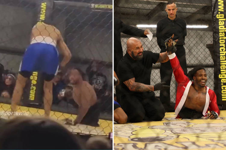 WIN his first fight after amazing takedown of able-bodied rival
