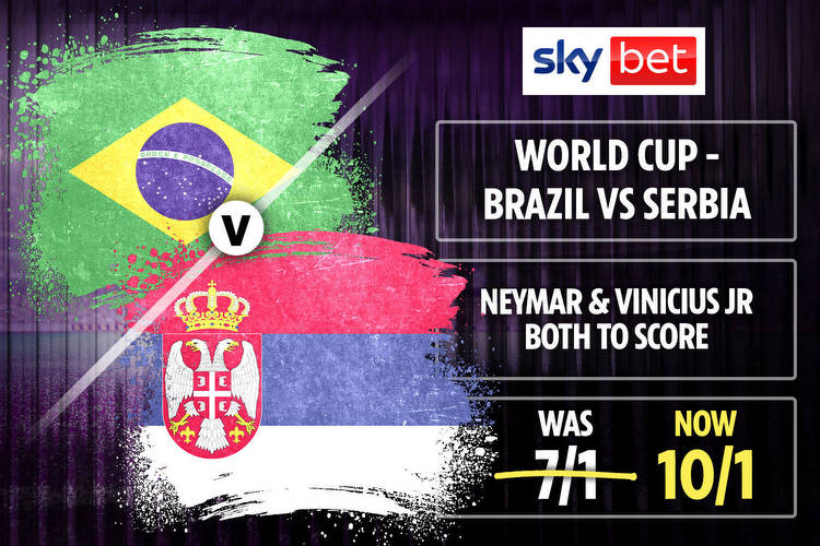 World Cup offer: Neymar and Vinicius Jr both to score at boosted 10/1 with Sky Bet