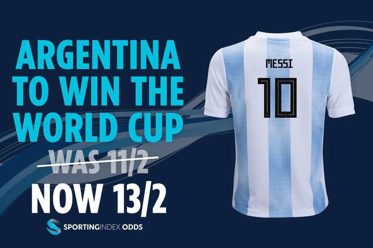 World Cup winner: Get Lionel Messi's Argentina at 13/2 to be crowned champions with Sporting Index