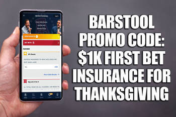 Barstool Promo Code: Get $1K First Bet Insurance for Thanksgiving NFL