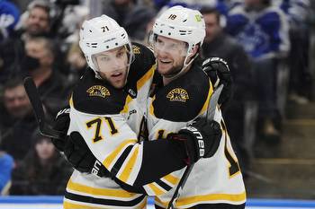 Behind two Pavel Zacha goals, Bruins snap skid, roll past Leafs, 5-2