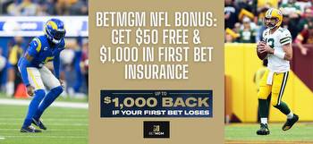 BetMGM bonus code for MNF: Get $50 free plus first bet insurnace up to $1,000