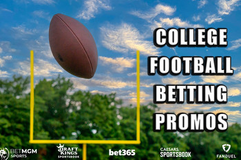 College Football Betting Promos: Snag $4,900 Bonuses From DraftKings, More