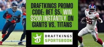 DraftKings NY promo code: Bet $5, get $200 instantly on Giants vs. Titans in Week 1