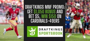DraftKings promo code: Bet $5, win $150 on 49ers vs. Cardinals