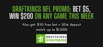DraftKings promo code: Bet $5, win $200 on Week 10 moneylines, plus get $1,050 bonus