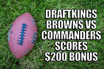 DraftKings promo code for Browns-Commanders scores $250 launch day