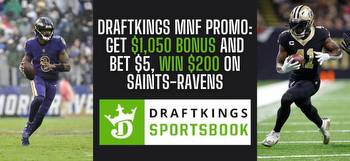 DraftKings promo code for MNF: Bet $5, win $200 on Ravens vs. Saints in Week 9