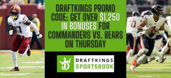 DraftKings promo code Thursday Night Football: Win $1,250 in bonuses for Commanders vs. Bears