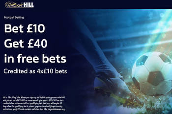 England U21 v Spain U21: Get £40 free bets with William Hill (mobile only)