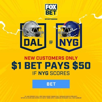 FOX Bet Promo: Bet $1, Win $50 if either the Giants or Jets Score