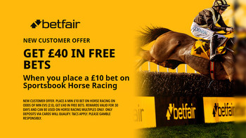 Get £40 in free bets to spend on Horse Racing with Betfair