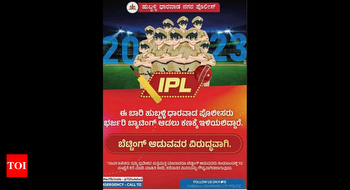 Hubbali-Dharwad cops keep eye on cricket betting this IPL season