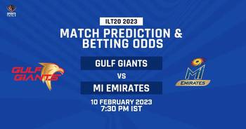ILT20 2023 Qualifier 2: Gulf Giants vs MI Emirates Betting Odds, Match Prediction, Win Possibility and More