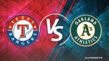 MLB Odds: Rangers-Athletics prediction, odds and pick