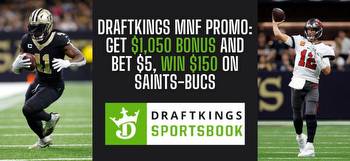 MNF DraftKings promo code: Bet $5, win $150 on Saints-Bucs moneyline bets