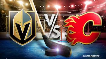 NHL Odds: Golden Knights-Flames Prediction, Pick, How to Watch