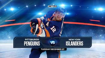 Penguins vs Islanders Prediction, Stream, Odds and Picks, Dec, 27