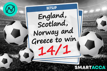 Smart Acca 14/1 Nations League tip: England, Scotland, Greece and Norway to win with Betfair