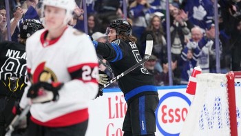 Tyler Bertuzzi Anytime Goal Prop: Maple Leafs vs. Coyotes