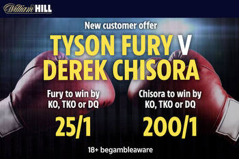 William Hill boxing offer: Get Fury at 25/1 OR Chisora at 200/1 to win via KO, TKO or DQ