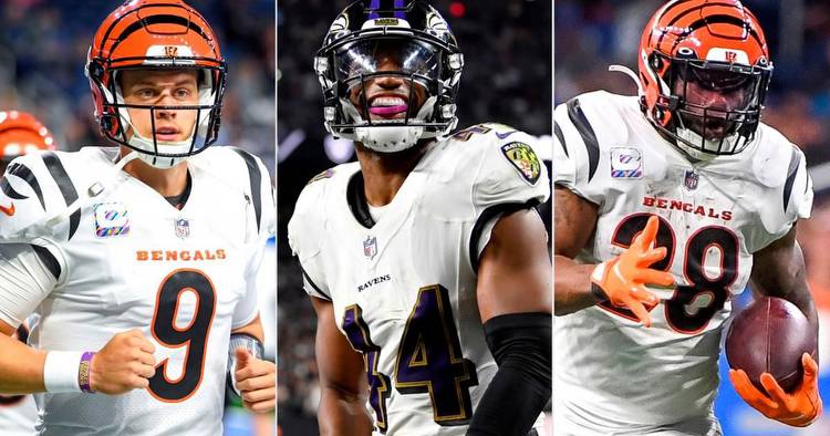 Ravens vs. Bengals: Best Same Game Parlay picks & player props for Sunday Night Football include Joe Burrow and Joe Mixon's rushing prop bets