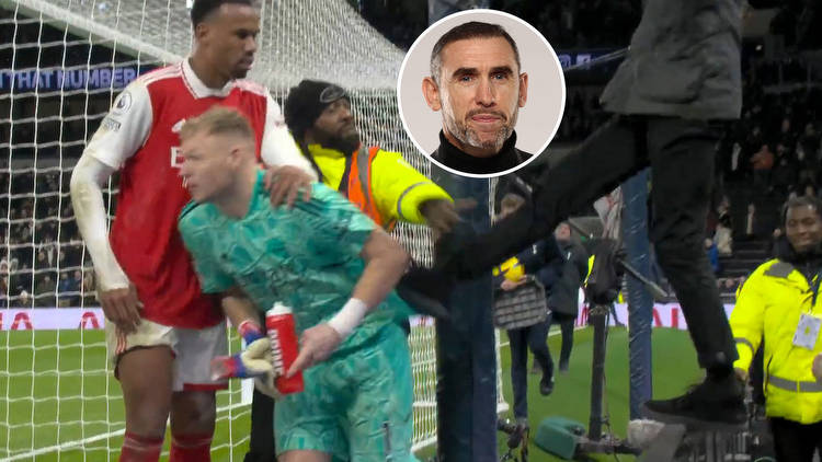 Arsenal legend Keown FUMES at Tottenham fan who KICKED Aaron Ramsdale after fiery North London derby