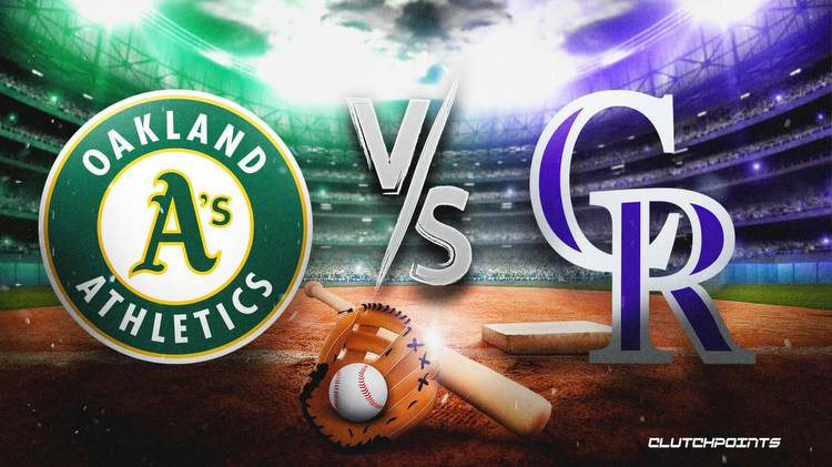 Athletics vs. Rockies prediction, odds, pick, how to watch