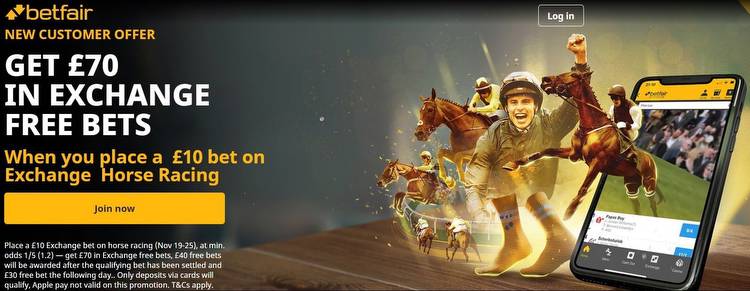 Bet £10 on Horses & Get £70 Free Bets
