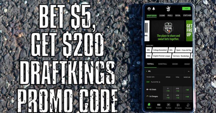 Bet $5, Get $200 DraftKings Promo Code Is Back For Chargers-Chiefs