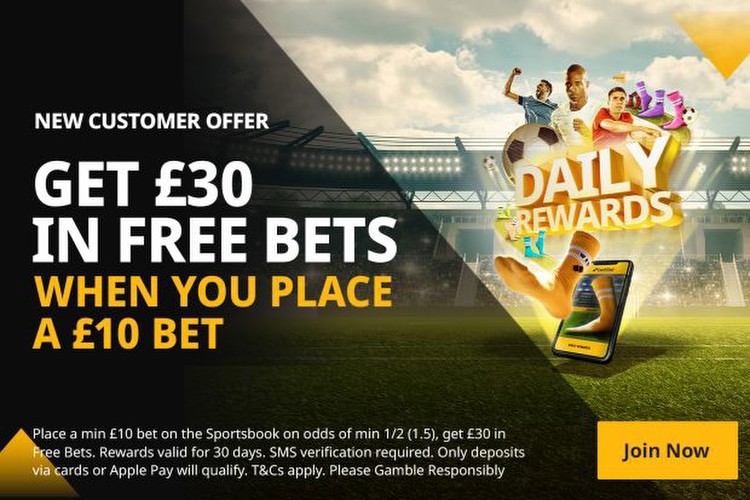 Betfair bonus sign-up offer: Stake £10 on football to get £30 in free bets