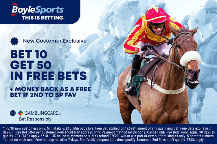BoyleSports sign-up bonus: Get €50 in free bets to spend on horse racing plus money back special
