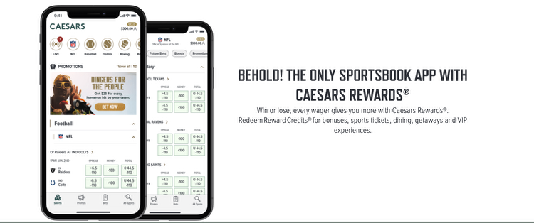 Ceasars Spotbook App Image