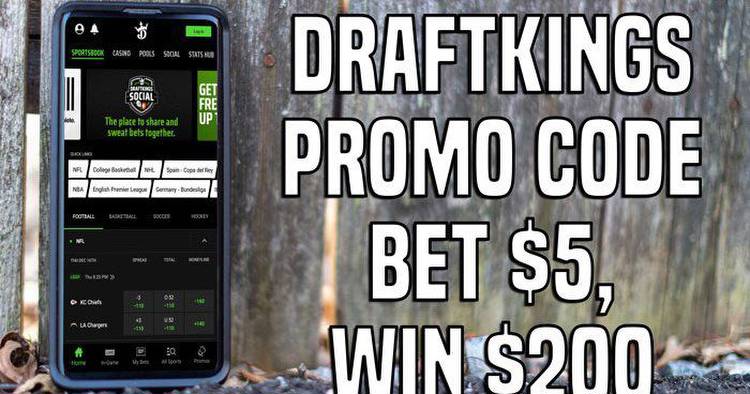 DraftKings promo code nets bet $5, win $200 Thursday