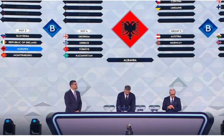 League of Nations draw, the odds favor Albania; red and black again against the