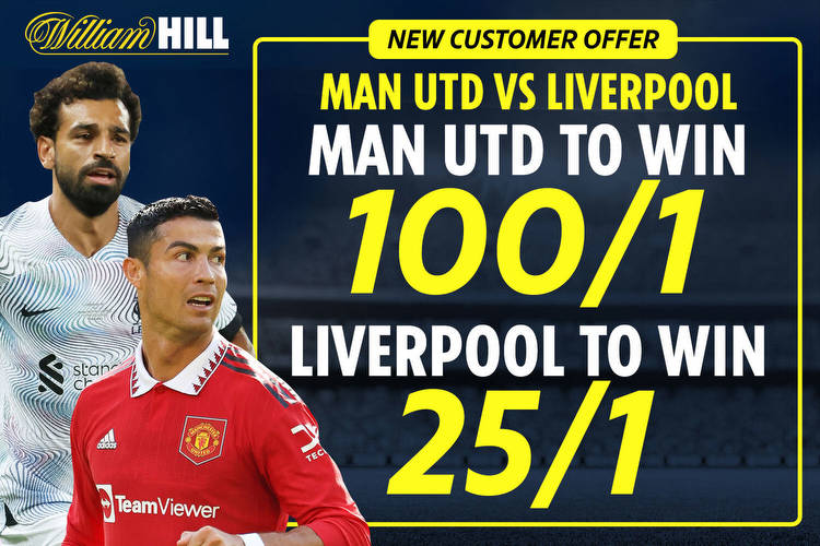 Man Utd vs Liverpool: Get Red Devils at 100/1 OR Liverpool at 25/1 with William Hill