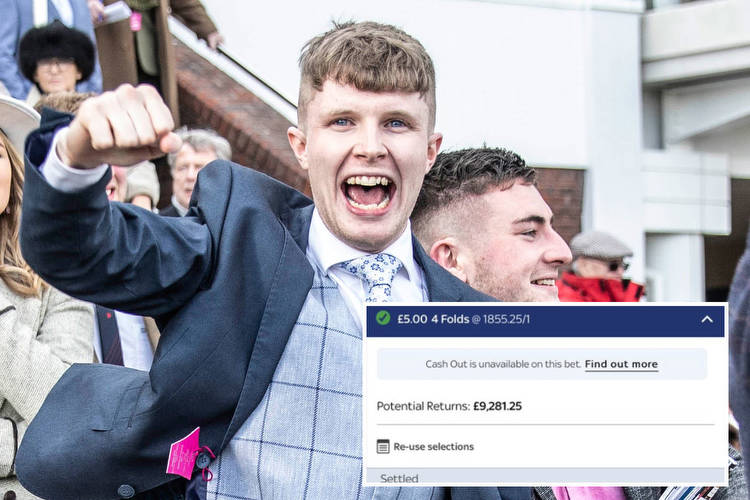Punter needs one horse to win to turn a fiver into £9,000 but faces agonising Cheltenham Festival wait