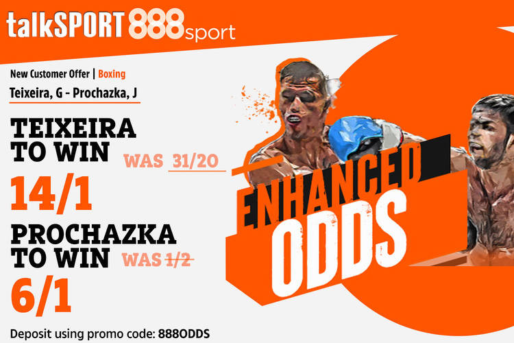 UFC 275 betting offer: Get Glover Teixeira 14/1 to win OR Jiri Prochazka 6/1 with 888Sport £5 max bet special
