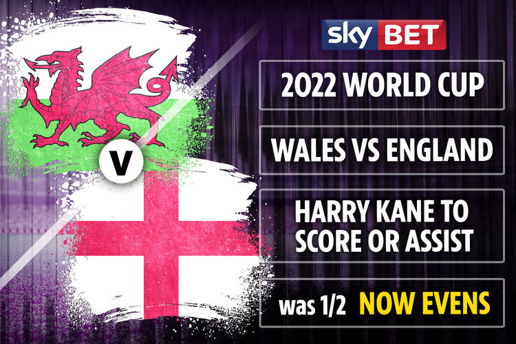 Wales v England: Get Kane to score or assist at EVENS with Sky Bet